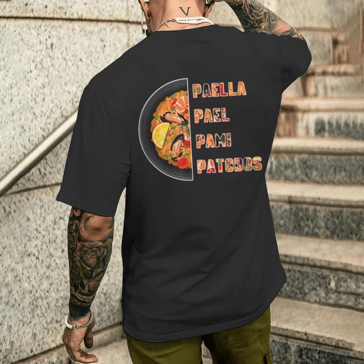 Paella Pael Pami Patodos Paella Comida Favorita Paella Camiseta Hombre Estampado Espalda Regalos para él