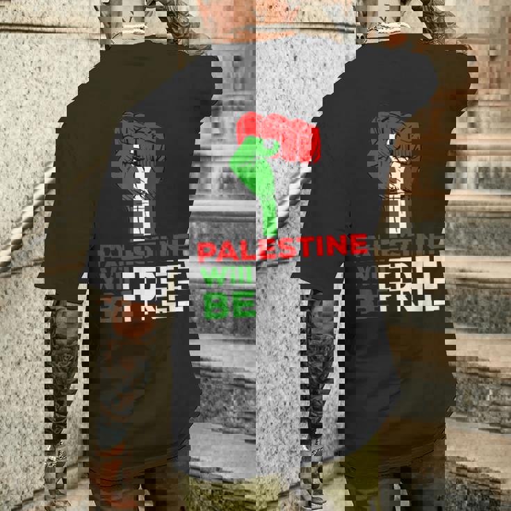 Palestine Will Be Free Camisa Con La Bandera De Palestina Camiseta Hombre Estampado Espalda Regalos para él
