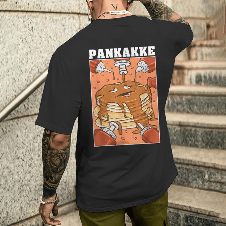 Pankakke Naughty Pancake Bukakke Ecchi Hentai Pun T-Shirt mit Rückendruck Geschenke für Ihn