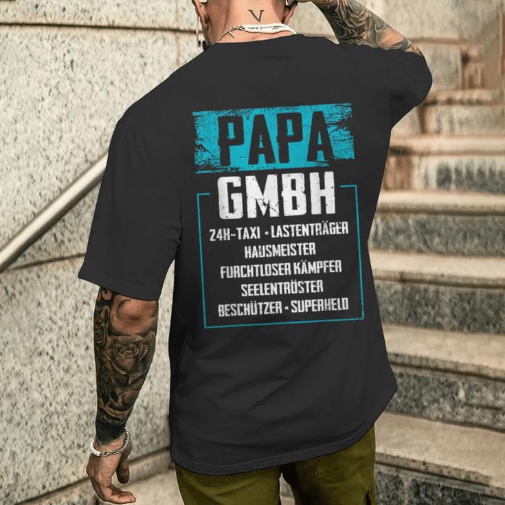 Papa Gmbh Firma Saying Business Father Family T-Shirt mit Rückendruck Geschenke für Ihn