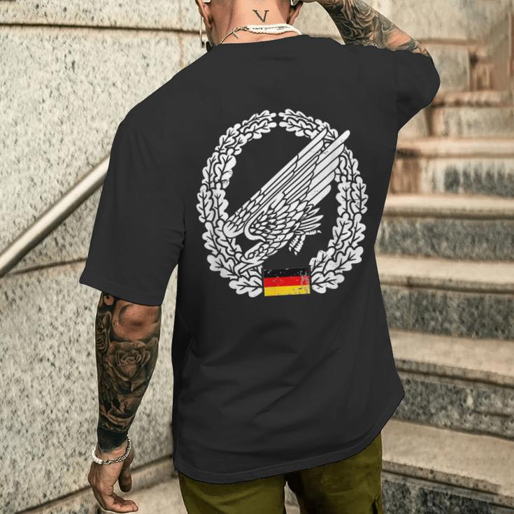 Paratroopers German Armed Forces Professional Soldier T-Shirt mit Rückendruck Geschenke für Ihn