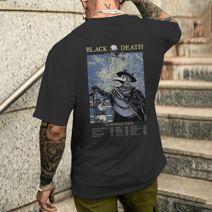 Pest Mask Doctor Plague Death European Tour T-Shirt mit Rückendruck Geschenke für Ihn