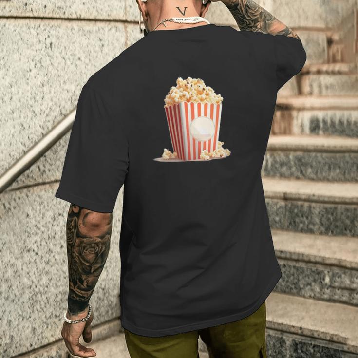 Popcorn Food For Cinema And Popcorn Machine Lovers T-Shirt mit Rückendruck Geschenke für Ihn