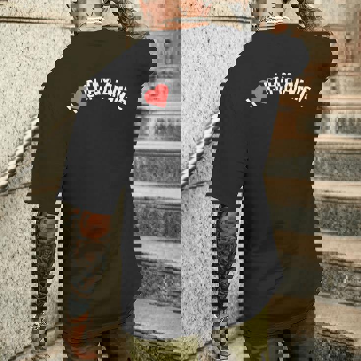 Regalo Para El Primer Nombre Chayanne I Love Chayanne Camiseta Hombre Estampado Espalda Regalos para él