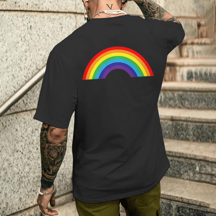 Regenbogen Mit Schönen Bunten Farben Retrointage T-Shirt mit Rückendruck Geschenke für Ihn