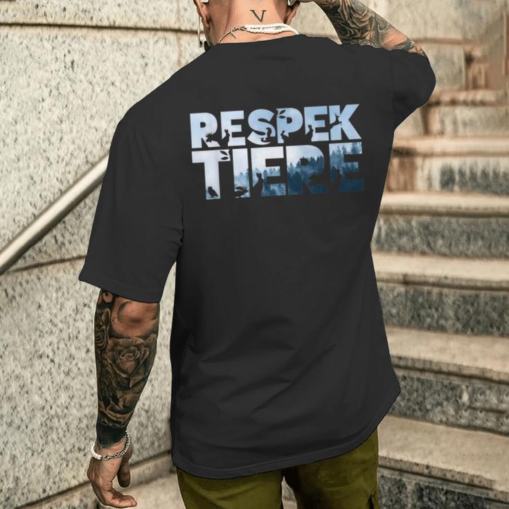 Respectants Animals Animal Protectionegetariansegan Activist Forest T-Shirt mit Rückendruck Geschenke für Ihn