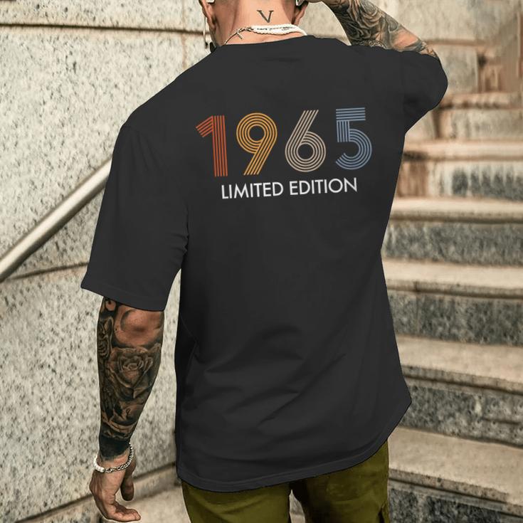 Retro 58 Yearsintage 1965 Limited Edition 58Th Birthday T-Shirt mit Rückendruck Geschenke für Ihn