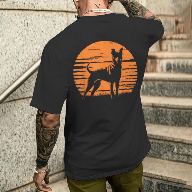 Retrointage Working Kelpie Dog T-Shirt mit Rückendruck Geschenke für Ihn