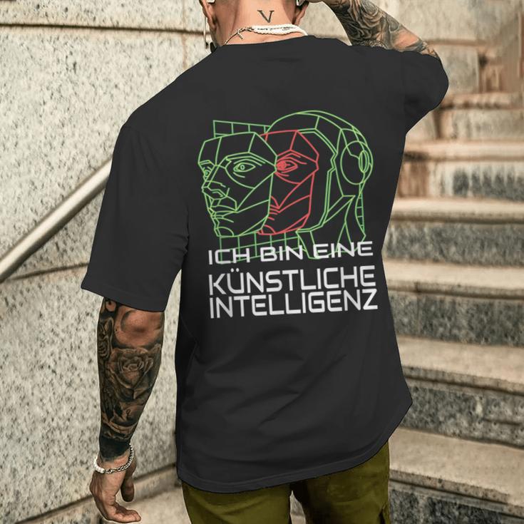 Robot Costume Artificial Intelligence Ai Technology Carnival T-Shirt mit Rückendruck Geschenke für Ihn