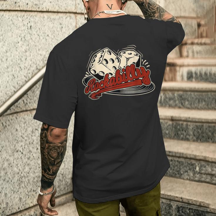 Rockabilly Rock Music Retro Cubeinyl 1950S Rocker T-Shirt mit Rückendruck Geschenke für Ihn