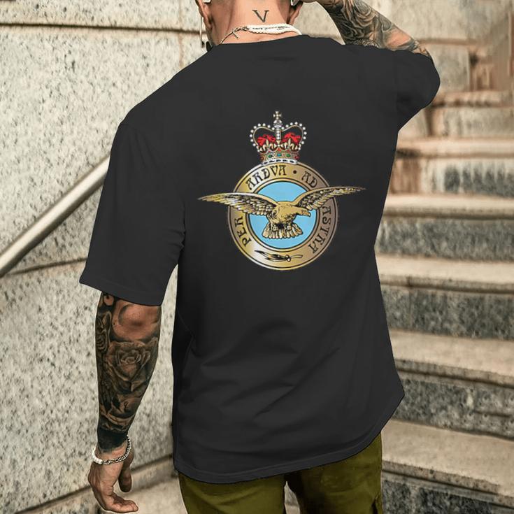 Royal Air Force Raf Uk Military Badge Patch T-Shirt mit Rückendruck Geschenke für Ihn