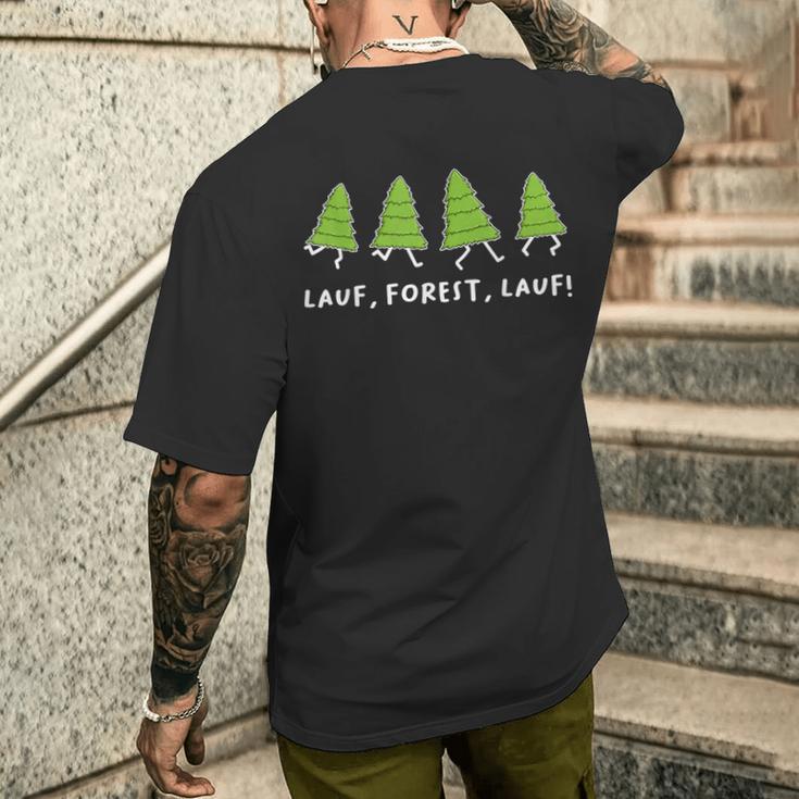 Running Forest Running Parody Sayings T-Shirt mit Rückendruck Geschenke für Ihn