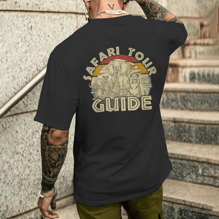 Safari Tour Guide Costume Safari Tourists Safari Holiday T-Shirt mit Rückendruck Geschenke für Ihn