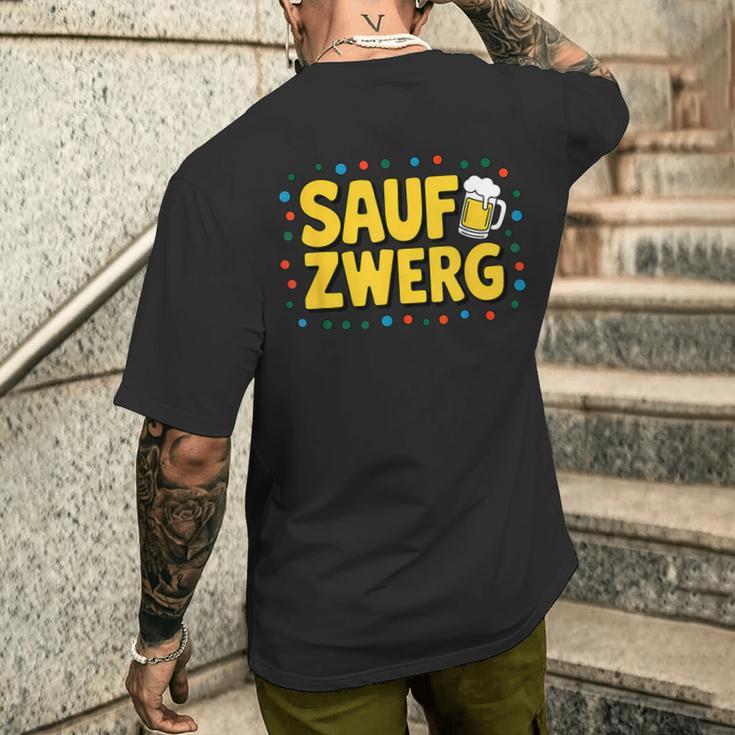 Saufzwerg Carnival T-Shirt mit Rückendruck Geschenke für Ihn