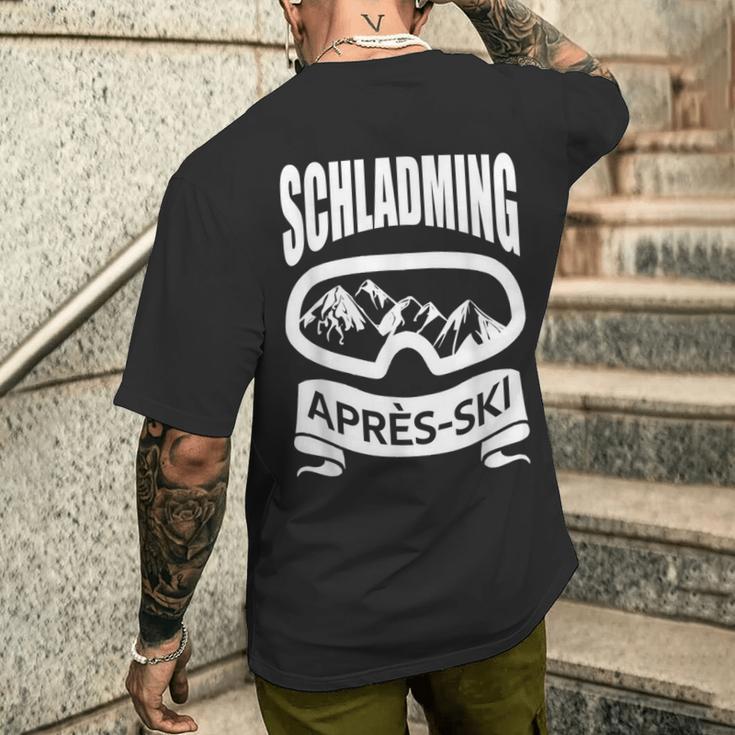 Schladming Apres Ski Holiday Skiers Apres-Ski Party T-Shirt mit Rückendruck Geschenke für Ihn