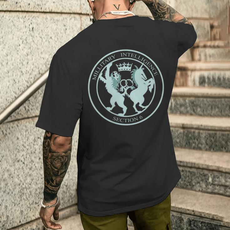 Secret Intelligence Service Sis Mi6 T-Shirt mit Rückendruck Geschenke für Ihn