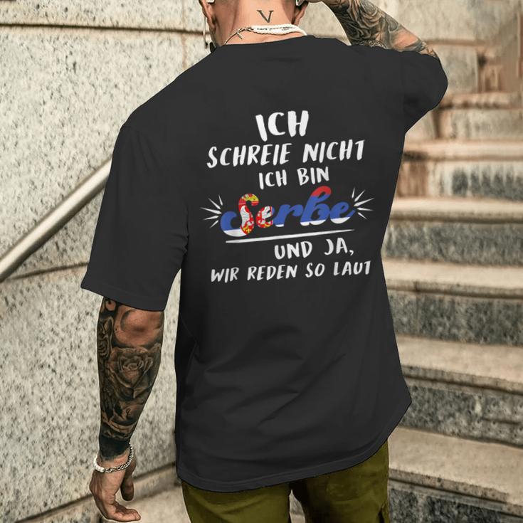 Serbia Serbe Serbian Jugo T-Shirt mit Rückendruck Geschenke für Ihn