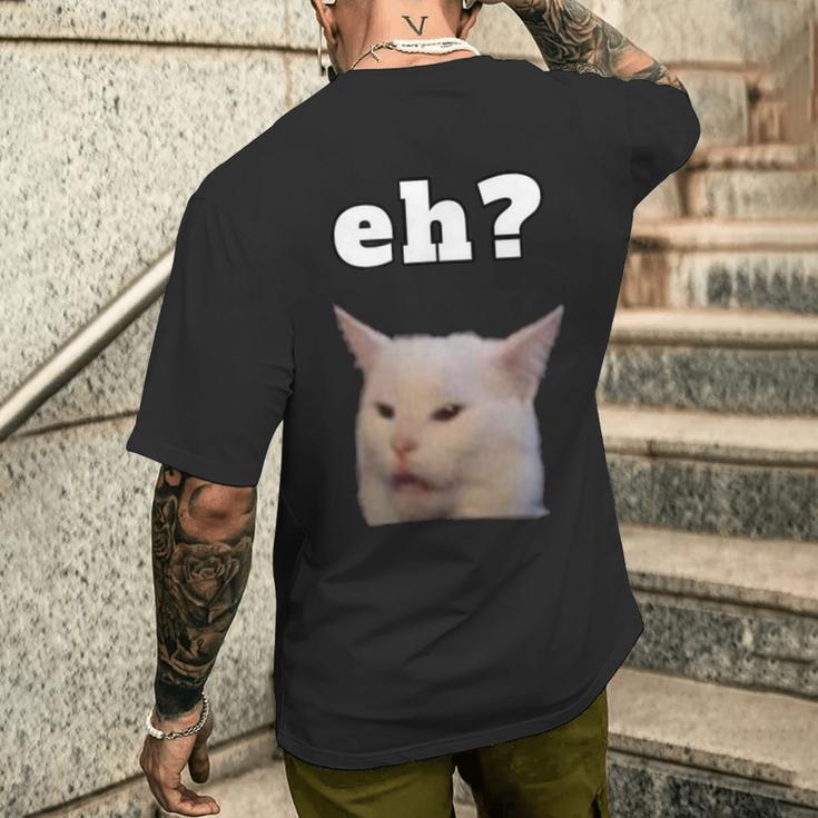 Smudge The Cat Dinner Cat Meme T-Shirt mit Rückendruck Geschenke für Ihn