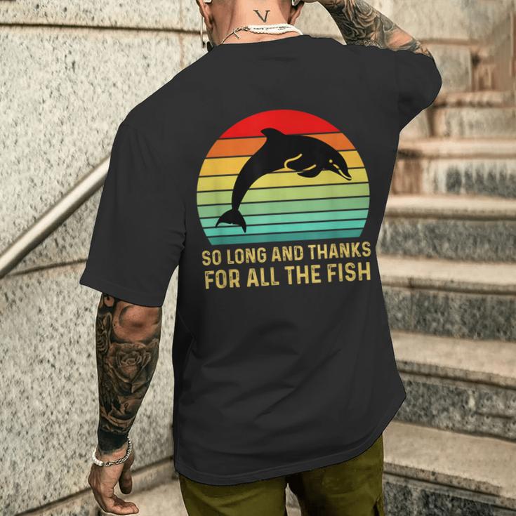 So Long And Thank You For The Whole Fishintage T-Shirt mit Rückendruck Geschenke für Ihn