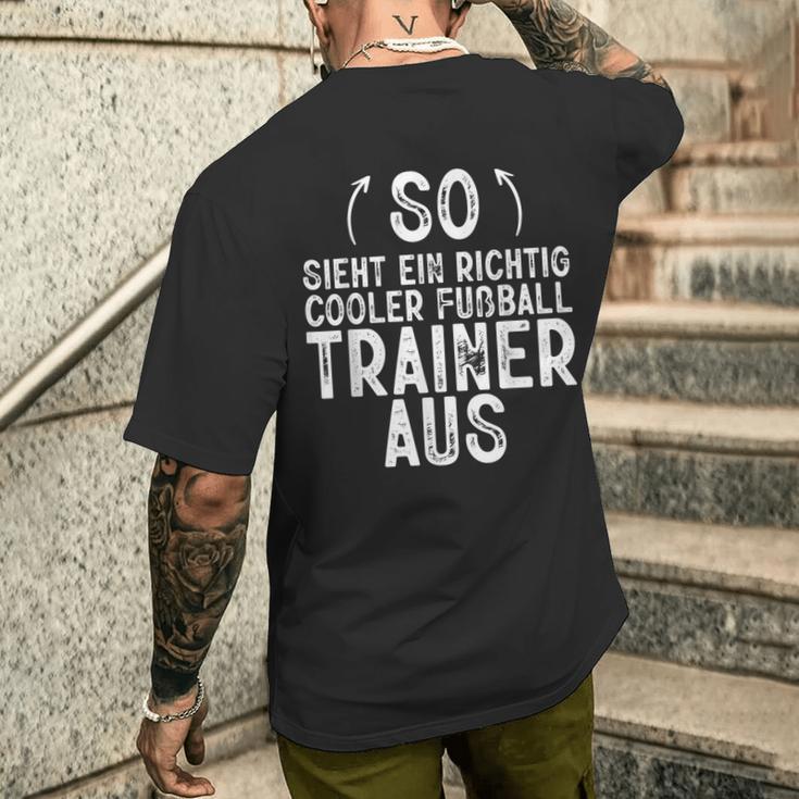 So Sieht Ein Richtig Football Trainer Football T-Shirt mit Rückendruck Geschenke für Ihn