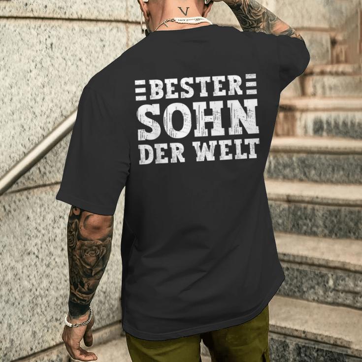 Sohnon Eltern Für Den Besten Sohn Der Welt German Langu T-Shirt mit Rückendruck Geschenke für Ihn