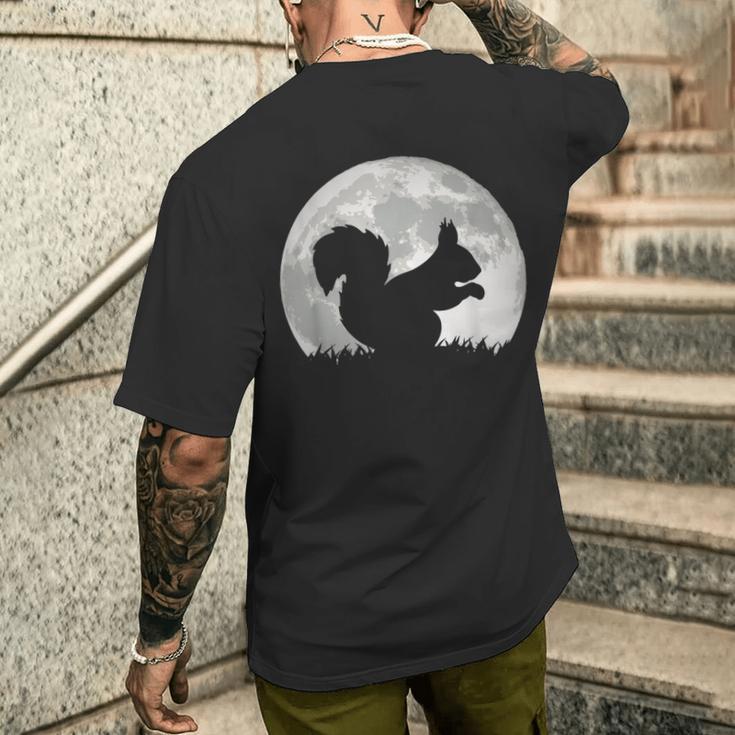 Squirrel Moon T-Shirt mit Rückendruck Geschenke für Ihn