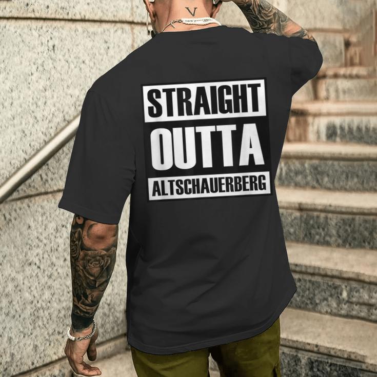 Straight Outta Altschauerberg Drachenlord Meme Internet T-Shirt mit Rückendruck Geschenke für Ihn