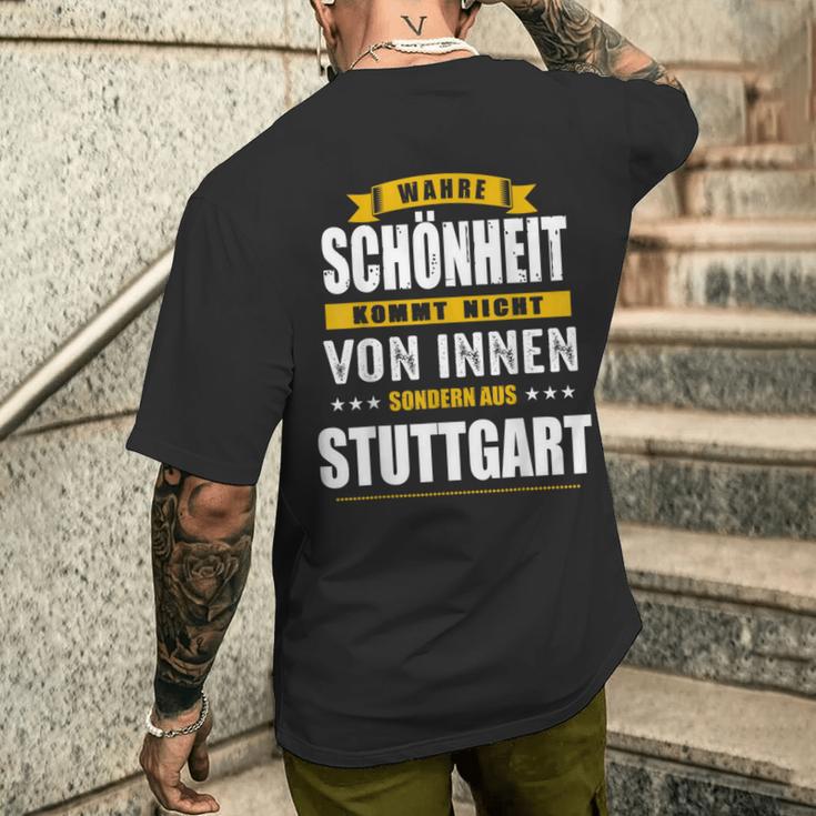 Stuttgart Germany City Home German T-Shirt mit Rückendruck Geschenke für Ihn