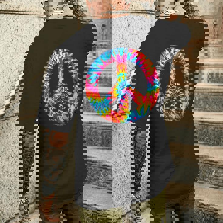Symbole De Paix Tie-Dye Bohème Paix Harmonie Paix Et Unité T-shirt imprimé au dos Cadeaux pour lui