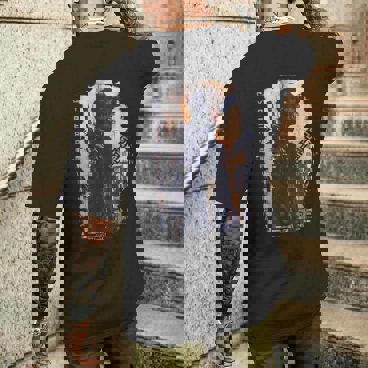 Tokyo Samurai Bushido En Cyberpunk Rétro Japonaisaporwave T-shirt imprimé au dos Cadeaux pour lui