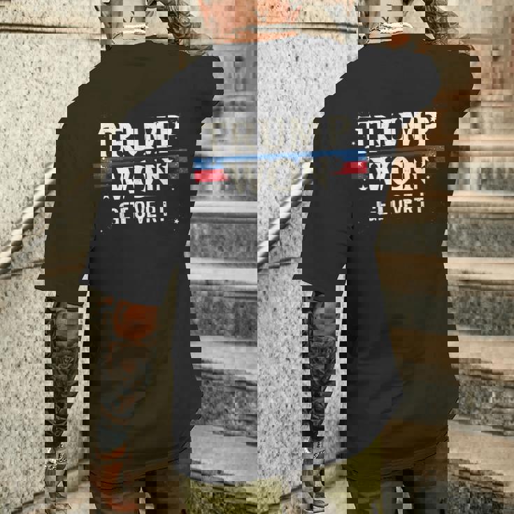 Trump Ganó Get Super It Trump 2024 Camiseta Hombre Estampado Espalda Regalos para él