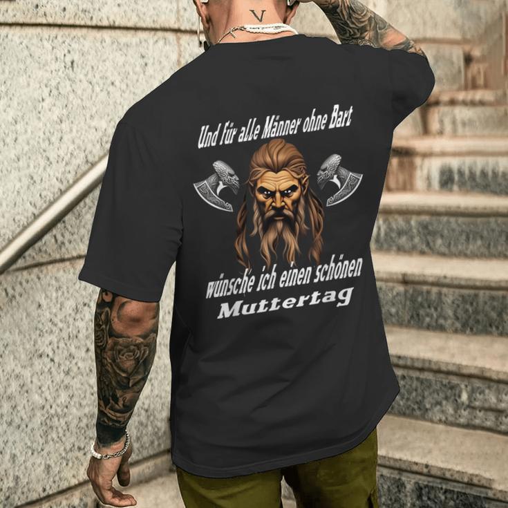 Und Für Alle Männer Ohne Bart Wünscheiking Sayings T-Shirt mit Rückendruck Geschenke für Ihn