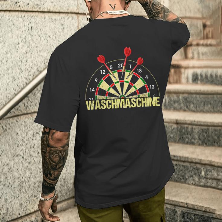 Washing Machine Darts Classic Dart Player Dart Game Dart T-Shirt mit Rückendruck Geschenke für Ihn