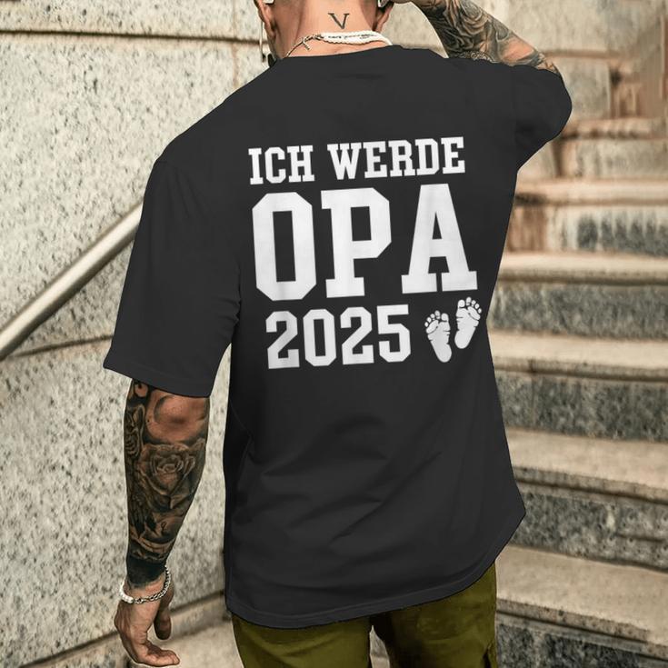 I Will Grandpa 2025 Baby Announcement Grandpa 2025 T-Shirt mit Rückendruck Geschenke für Ihn