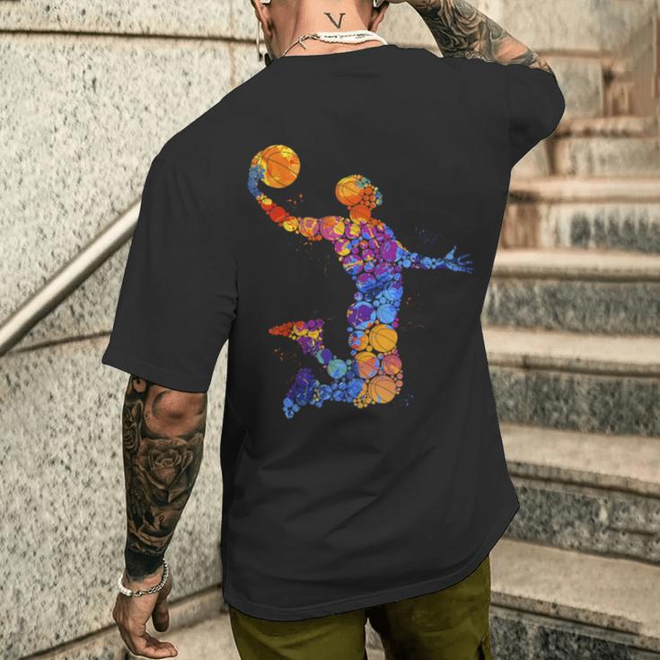 Young Basketball Graphic Player T-Shirt mit Rückendruck Geschenke für Ihn