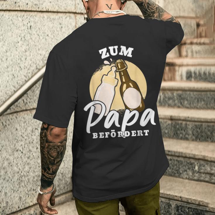 Zum Papa Beförders 2024 Bald Papa 2024 T-Shirt mit Rückendruck Geschenke für Ihn