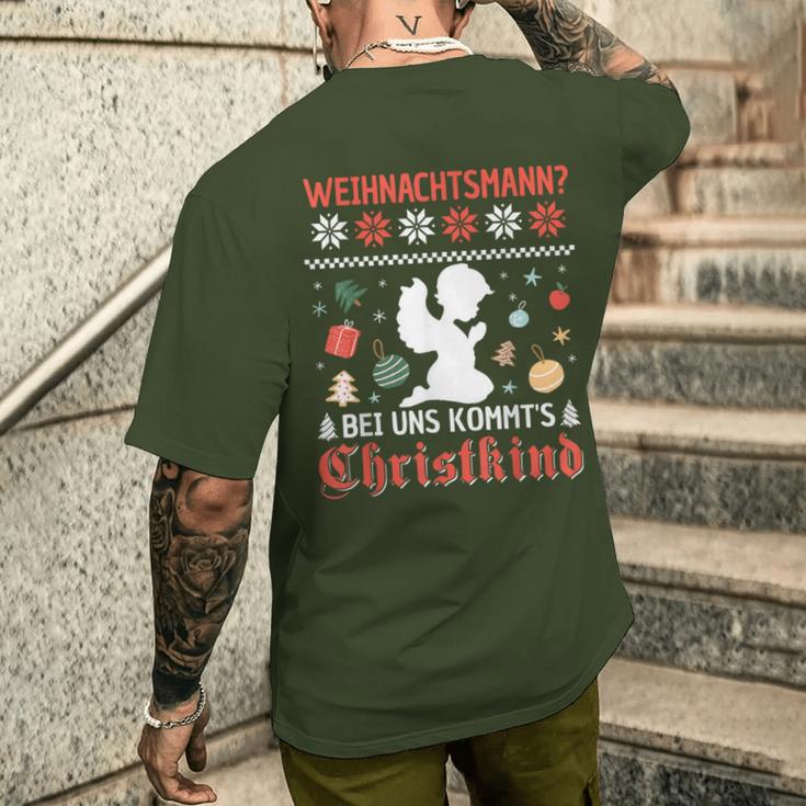 Christkind Santa Claus Christmas T-Shirt mit Rückendruck Geschenke für Ihn