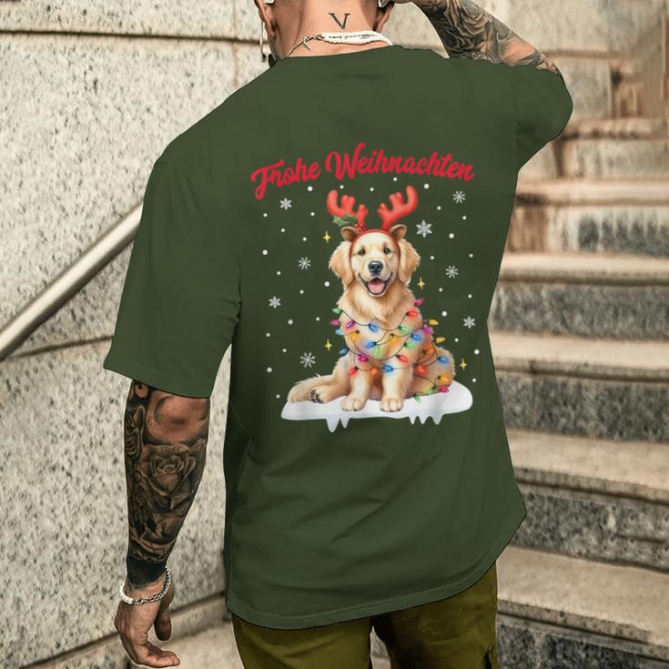 Christmas Outfit Christmas Jumper Dog Golden Retriever T-Shirt mit Rückendruck Geschenke für Ihn