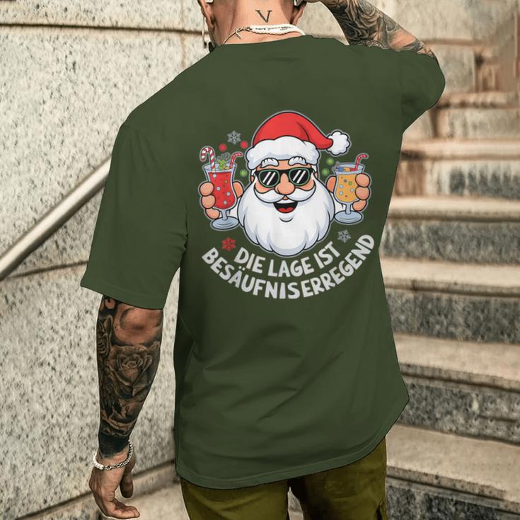 Die Lage Ist Besäufniserregend Christmas T-Shirt mit Rückendruck Geschenke für Ihn