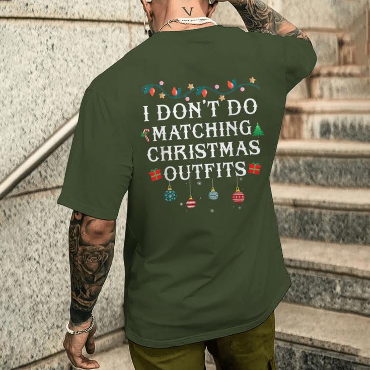 I Don't Matching Christmas Outfit But I Do Matching Couple T-Shirt mit Rückendruck Geschenke für Ihn