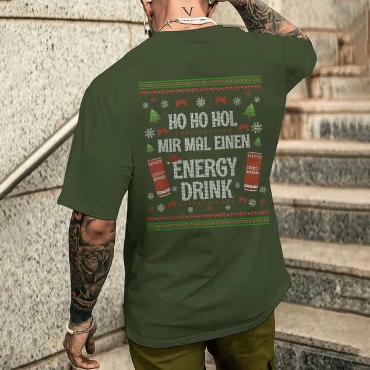 Energy Drink Ugly Sweaterideo Game Gaming Gamer T-Shirt mit Rückendruck Geschenke für Ihn