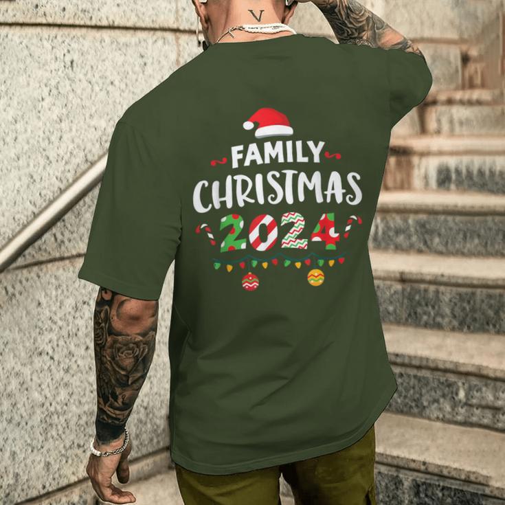 Family Pajamas Christmas 2024 Matching Sets Group Squad Xmas T-Shirt mit Rückendruck Geschenke für Ihn