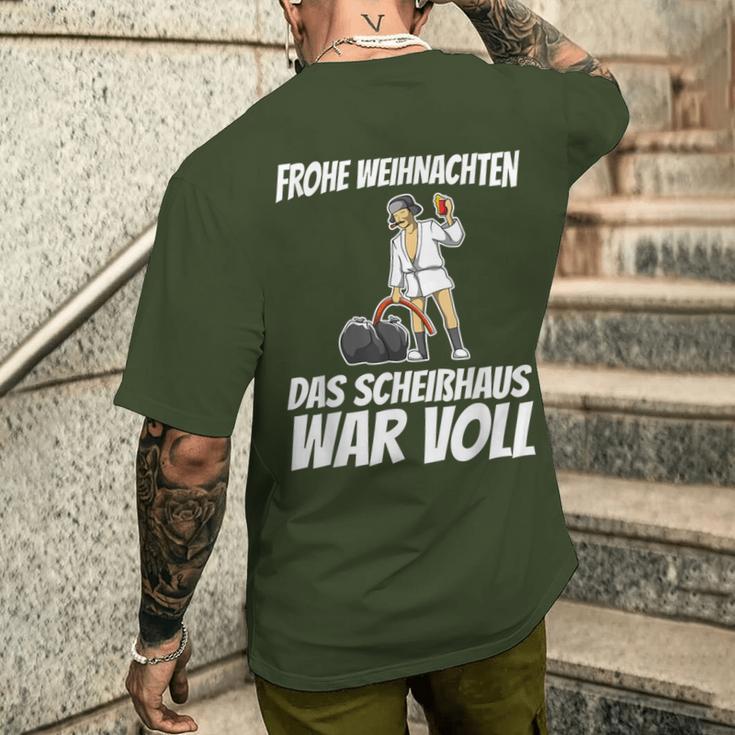 Frohe Weihnachten Merry Christmas T-Shirt mit Rückendruck Geschenke für Ihn