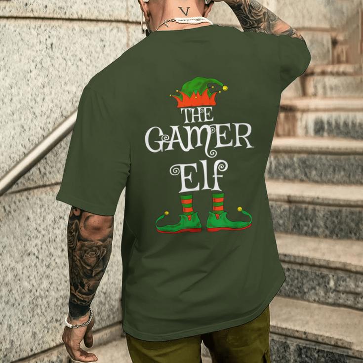 The Gamer Elf Christmas Boys Nager T-Shirt mit Rückendruck Geschenke für Ihn