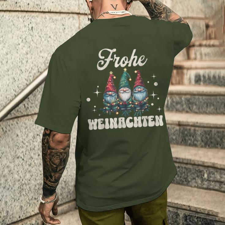 Gnome Merry Christmas Gnome Xmas Family T-Shirt mit Rückendruck Geschenke für Ihn