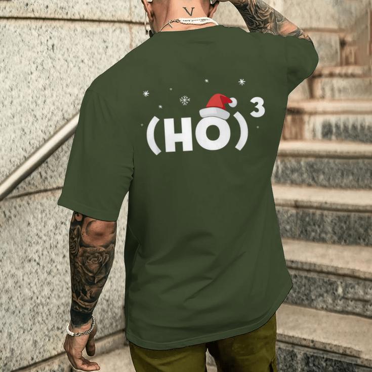 Ho Ho Ho Maths Formula Santa Christmas T-Shirt mit Rückendruck Geschenke für Ihn