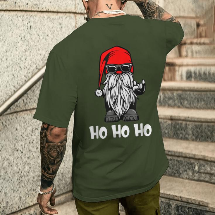 Ho Ho Ho Xmas Christmas Cool Santa Costume T-Shirt mit Rückendruck Geschenke für Ihn