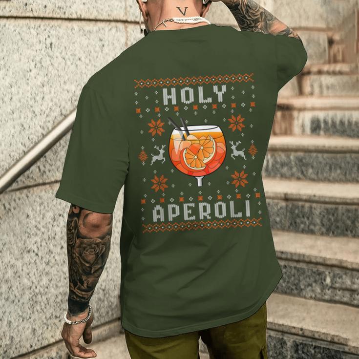 Holy Aperoli X Merry Spritzmas Spritz & Christmas T-Shirt mit Rückendruck Geschenke für Ihn