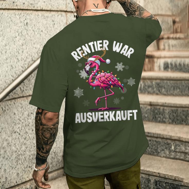 Moose Saying Reindeer Was Out Sold Christmas T-Shirt mit Rückendruck Geschenke für Ihn