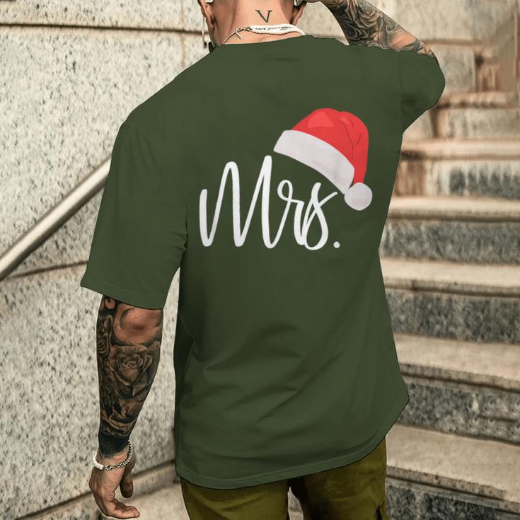 Mrs Partner Look Couple Christmas Jumper Christmas Outfit T-Shirt mit Rückendruck Geschenke für Ihn